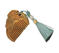 CALLARON Brosse à Cheveux Bois Démêlante Avec Pompons Pendants Pour Cheveux Humains Peigne De Massage Pour Femmes Hommes Et Garçon Fille
