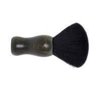 CALLARON Brosse à Cheveux Cassés Poils Doux pour Coiffeur Balai de Cou Professionnel Brosse Salon pour Coupe et Époussetage Outil et Confortable Noir