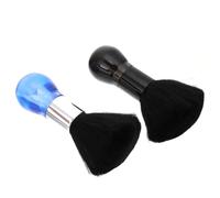 CALLARON Brosse à Cheveux de Barbier et Plumeau de Coiffure 2 Pièces Petite Taille Brosse Nettoyage Cheveux Cassés pour Salon de Coiffure Usage Professionnel et Domestique