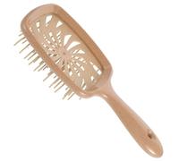 CALLARON Brosse à Cheveux De Voyage Peigne à Dents Creuses Anti- Et Anti-pelliculaire Pour Coiffage Et Massage Utilisation Humide Et Sèche Couleur Terre Opp
