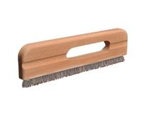 CALLARON Brosse à Tapisser en Bois de Hêtre Poils Naturels, Outil pour Fresque Murale, Usage Humide ou Sec, Poignée Bois Trou Suspendre Pratique