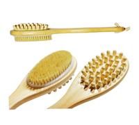 CALLARON brosse de massage brosse à à long manche brosse exfoliante pour le corps laveur de avec long manche brosse de bain à long manche brosse de à long manche En bois