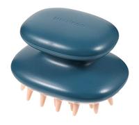 CALLARON Brosse de Massage pour Shampooing Brosse Scalp Exfoliante Silicone Profond Bleu Masseur Capillaire pour Cheveux Humides et Secs Confort et Ergonomie Optimisés