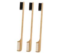 CALLARON Brosse Peigne à Sourcils Et Brosse De Toilettage Des Cils Manche Bois Double Tête Portable Pour Femmes Usage Professionnel Et Domestique