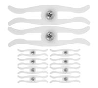 CALLARON Butée D'extrémité de Tringle à Rideaux Anti-rebond en Ps Blanc, 20 Pièces, Fixation pour Rail de Rideau Occultant, pour Rails Flexibles au Plafond