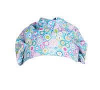 CALLARON Calot Chirurgical Coton Imprimé Fleurs Bonnet de Travail pour Infirmière Médecin et Chef Confortable et Hygiénique pour Bloc Opératoire