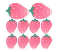 CALLARON Capuchons de Crayon Rallonge de Crayon Forme Fraise Lot de 10 en Silicone Accessoires Kawaii, Anti-rayures, Finition Soignée, pour