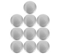 CALLARON Capuchons Ronds en Fer Argenté Protection des Extrémités de Tubes Ronds Lot de 10 Installation Facile pour Poteaux de Garde-corps pour Escaliers et Environnements Domestiques
