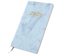 CALLARON Carnet de Planification Quotidien Bleu en Papier Pu, Bloc-notes Agenda Délicat Écriture Lisse, Pratique pour Bureau et Organisation de Votre Emploi du Temps