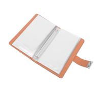 CALLARON Carnet D'épargne avec Cadenas à Mot de Passe, 50 Feuilles Double Face, Format 17,5 X 11 Cm, Polyuréthane Noir Profond, Organiseur Sécurisé pour Bureau et Gestion de L'argenté,