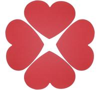 CALLARON Cartes en Papier Cartonné Cœur Rouge 40 Pièces 15 X 12 Cm pour Saint-valentin, Kit DIY Créatif Espace Vierge pour Messages Personnalisés, Décoration et Vœux D'amour