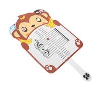 CALLARON Cartes mémoire musicales pour débutants en papier avec tableau portable en forme de singe, outil pédagogique pour l'apprentissage en t à la maison