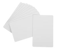 CALLARON Cartes Plastiques Blanches Pvc à Peindre, 10pcs, 30 Mils, Double Face, Résistantes Pliage, Étiquettes Créatives pour Marquage Vêtements ou Signets