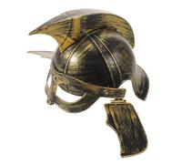 CALLARON Casque de Déguisement Romain, Coiffe Plastique Dorée | Style Historique Authentique, Finition Lumineuse, Léger pour Longue Durée, Adapté aux Adultes et Théâtre