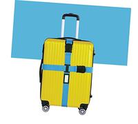 CALLARON Ceinture de Bagage Croisée Bleu Sangle de Valise Ajustable pour Bagages et Outils
