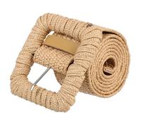 CALLARON Ceinture Tressée Élastique Femme Avec Boucle Carrée Ceinture Large Pour Jeans Et Robes Accessoire Pour Femmes Adaptable