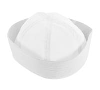 CALLARON Chapeau Capitaine Marin Blanc Béret Marine Et Élégant Accessoire Décoratif Pour Cosplay Et Fêtes