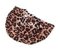 CALLARON Chapeau De Chimio Élastique Satin Turban Doublé à Motif Léopard Bonnet De Nuit Confortable Pour Cheveux Pour Sommeil Soins Spa