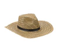 CALLARON Chapeau de Soleil Homme à Large Bord Chapeau de Paille Tissé pour Plage Été Extérieur Protection UV Casquette Décorative pour Randonnée Camping Jardinage Séjour Balnéaire