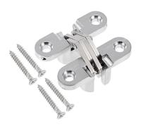 CALLARON Charnière Invisible en Acier Inoxydable 3 à Fermeture Automatique, Charnière Réglable pour Porte Cachée, Pliable et Silencieuse, Charge 7 Kg, Quincaillerie pour Porte Intérieure