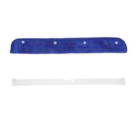 CALLARON Chiffon Plat en Silicone et Polaire Corail pour Nettoyage de Sols, Housse Lavable et Absorbante, Remplacement pour Balai-serpillière, pour Parquet Cuisine