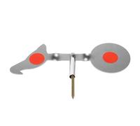 CALLARON Cible Rotative en Acier Inoxydable Réinitialisation Automatique, Portable pour Entraînement au Lance-Pierres et Fronde en Extérieur