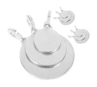 CALLARON Cibles Acier Manganèse 9 Pièces Petites pour Entraînement Tir à l'arc Adaptées aux Flèches Support Métallique Pratique