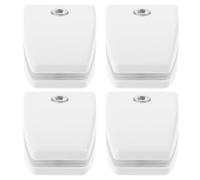 CALLARON Clip Séparation Bureau 4 Pièces Plastique ABS pour Fixation de Panneaux de Confidentialité sur Table et Comptoir sans Outils Utilisation en Open Space