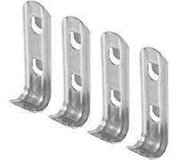 CALLARON Clips de Support pour Étagères de Réfrigérateur 4 Pièces Acier Inoxydable Supports Droits pour Clayette Congélateur et Rangement Porte-Boissons