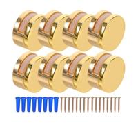 CALLARON Clips pour Supports D'étagère en Verre, 8 Pièces Or