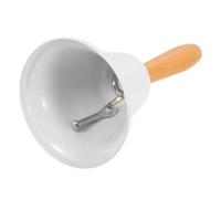 CALLARON Cloche de Noël Vintage en Métal et Bois Son Clair et Net, Décoration Simple pour Maison et Bureau, Clochette Artistique de 6,5 Cm pour Fêtes de Noël