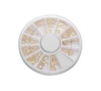 CALLARON Clous Décoratifs pour Ongles Nail Art Rivet Métal 12 Pièces Style Plage Accessoires Manucure 12 Grilles Variées pour Ongles Naturels Usage Salon et Domicile