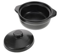 CALLARON Cocotte en Céramique 1,26l Couvercle, Casserole Ménagère Antiadhésive, Pot à Ragoût Multifonction pour Cuisson Nouilles, Soupe et Braisé, Ustensile la Cuisine Maison Pratique