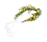 CALLARON Coiffe De Mariée Tournesol Couronne De Cheveux Guirlande Ornement Cheveux Mariage Coiffe Tournesol
