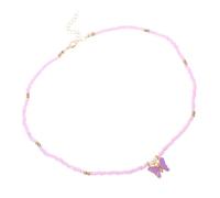 CALLARON Collier Femme Perles de Riz avec Pendentif Coloré Ajustable pour Style et Élégant