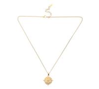 CALLARON Collier Ras du Cou Pendentif Soleil Tarot Bijou Chance Vintage Amulette pour Femme Fille Accessoire de Mode