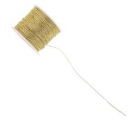 CALLARON Cordelette D’emballage Présent 100 M 1 Mm Fil Pet Doré Clair Tressé 8 Brins Corde DIY Décoration Artisanale Ornements et Sangles pour Fête Noël