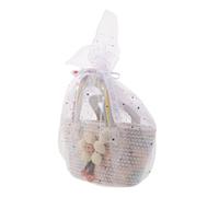 CALLARON Cotton Rope Woven Tote Bag Rainbow Design Lightweight Comfortable Ladies Tote Bag For Beach Vacation Travel Sweet Boho Style
