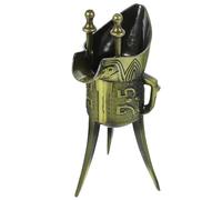 CALLARON Coupe à Vin Antique en Alliage de Zinc Base Solide et Surface Lisse, Style Vintage Élégant, comme Décoration de Bureau ou Présent Original