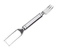 CALLARON Coupe-pastèque Professionnel Acier Inoxydable Outil Multifonctionnel pour Découpe Rapide de Fruits été Fourchette Trancheuse pour Melon et Pastèque Usage Domestique et Commercial