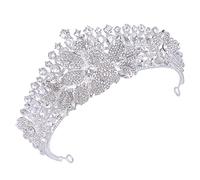 CALLARON Couronne Accessoire Cheveux Femme Scintillante Couronnes De Bal Couronnes D'Anniversaire Accessoires Coiffe Médiévale Or Royal Mariage Bal Princesse Fête Adulte Scène