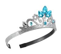 CALLARON couronne bandeau coiffe groupe mignon enfants pour les filles or bébés tiare briller bandana accessoire cheveux mariage bandeaux filles diadème fille abdos Blue