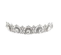 CALLARON Couronne de Mariée Rhinestones Diadème Vintage Élégant Accessoire de Cheveux pour Mariage et Événements Spéciaux
