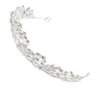 CALLARON couronnes de fées pour femmes groupe couronnes de mariée pour mariage être moi accessoires d'anniversaire pour femmes Couronne de mariage alliage Silver