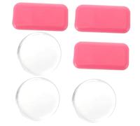 CALLARON Coussinet en Silicone pour Faux Cils 6 Pièces Épais Petit Format Résistant la Déformation pour Extensions de Cils Usage Professionnel ou Quotidien Rose