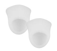 CALLARON Couvercles de Bec Verseur en Silicone Blanc 2pcs, Protège-pots Hygiéniques et Anti-déversement pour Bouilloire et Théière