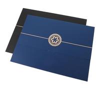 CALLARON Couvertures Papier A4 Lot de 4 Protège-Diplômes Coins Arrondis pour Dossiers de Signature et Lettres de Nomination