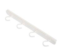 CALLARON Crochet Coulissant sans Perçage Blanc, Support Porte-gobelet et Porte-clés Cuisine, Organisateur Multifonction Rétractable, Rangement Mural pour Ustensiles et Accessoires Cuisine