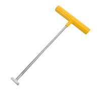 CALLARON Crochet de Levage en Acier Inoxydable Poignée Pvc 28mm, Structure Soudée Résistante, pour Soulever les Regards D'égout en Extérieur et Chantier