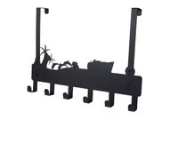 CALLARON de Porte Arrière de Noir sans Perçage pour Accrocher Paquet et Vêtements, Étagère de Rangement Suspendue pour Toute Pièce Maison